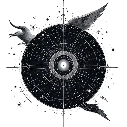 copernicus celestial map tattoo design idea