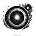 copernicus celestial map tattoo design idea