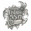 Isaiah 54:17 with a surprise twist tattoo design idea