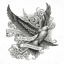 Isaiah 54:17 with a surprise twist tattoo design idea