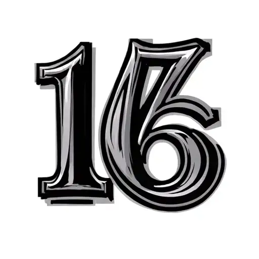 the numbers 14 and 16 in Roman numerals surrounded tattoo design idea