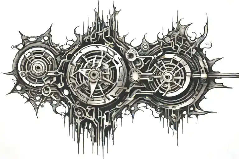 Blackout welding tattoo design idea