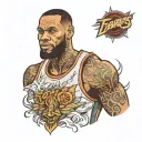 Lebron James tattoo design idea