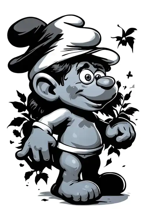 smurfs to tattoo design idea