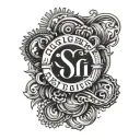 sigma text tattoo design idea