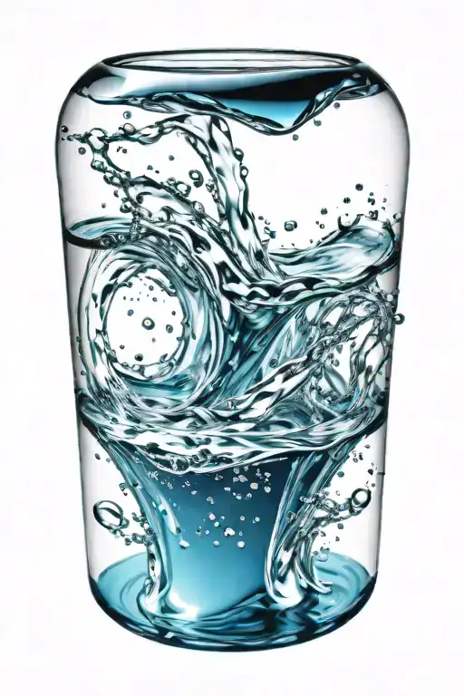 Water tattoo design idea