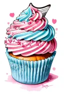 cupcakes frosting sleeve pipping tattoo design idea