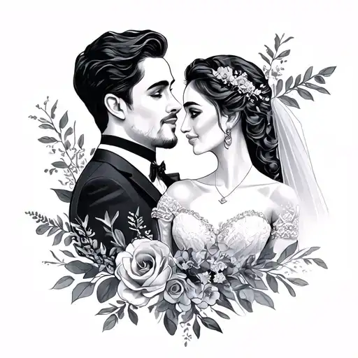 Wedding Date tattoo design idea