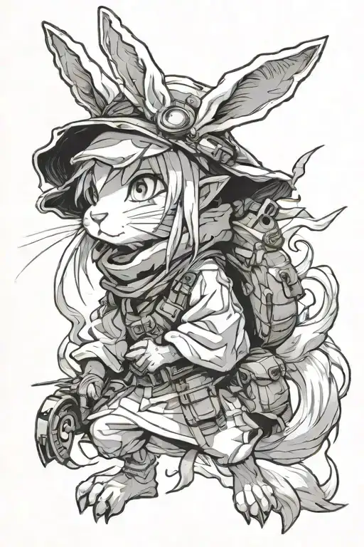 nanachi from made in abyss tattoo design idea