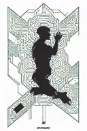 Cyberpunk 2077 Cyberware implants down my spine tattoo tattoo design idea