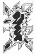 Cyberpunk 2077 Cyberware implants down my spine tattoo tattoo design idea