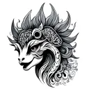 Alebrije tattoo design idea