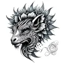 Alebrije tattoo design idea