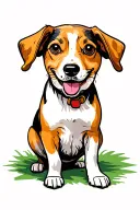 beagle dog tattoo design idea
