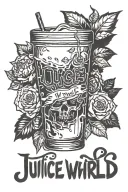 Juice wrld lyrics tattoo design idea