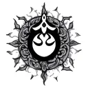 Arjun symbol tattoo design idea