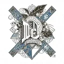 the dodgers logo tattoo design idea