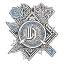 the dodgers logo tattoo design idea