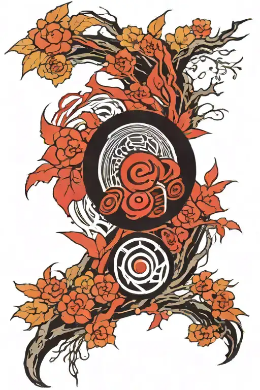 Akatsuki Itachi Sharingan tattoo design idea