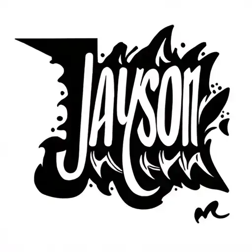 "Jayson " Tennessee state outline tattoo design idea