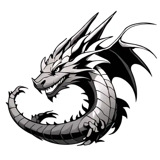 Dragonite tattoo design idea