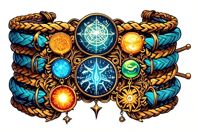 zodiac charm bracelet tattoo design inspired tattoo design idea