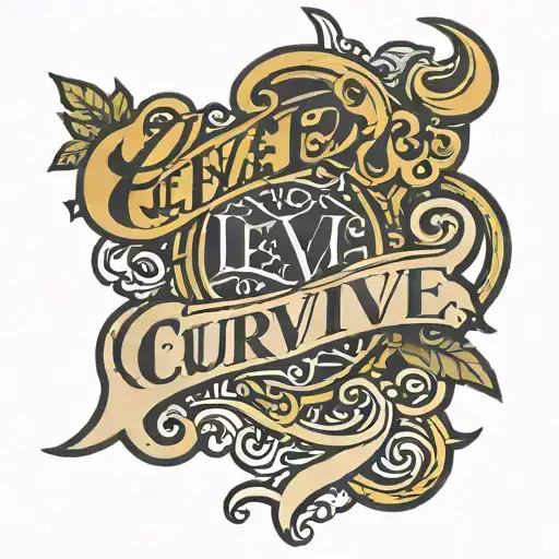 levi in cursive font tattoo design idea