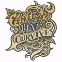 levi in cursive font tattoo design idea