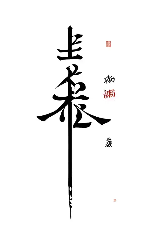 Seven Bushido Laws tattoo design idea