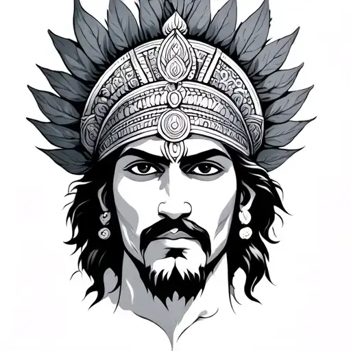 Mahabharat tattoo design idea