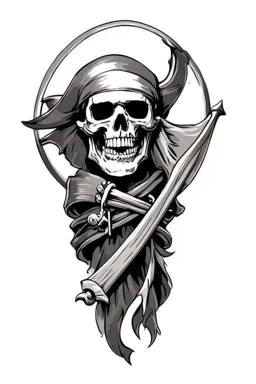 pirates life tattoo design idea