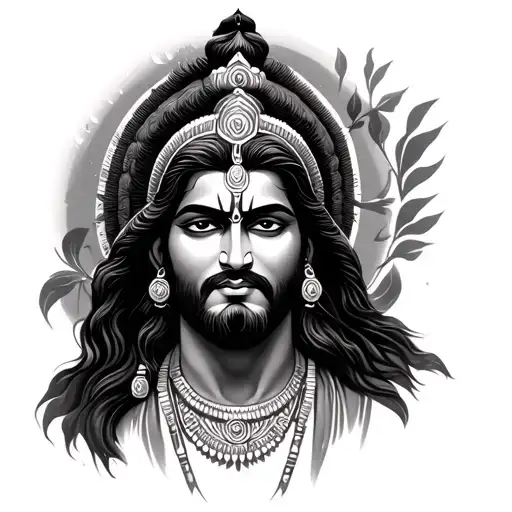 Shri Ram tattoo design idea
