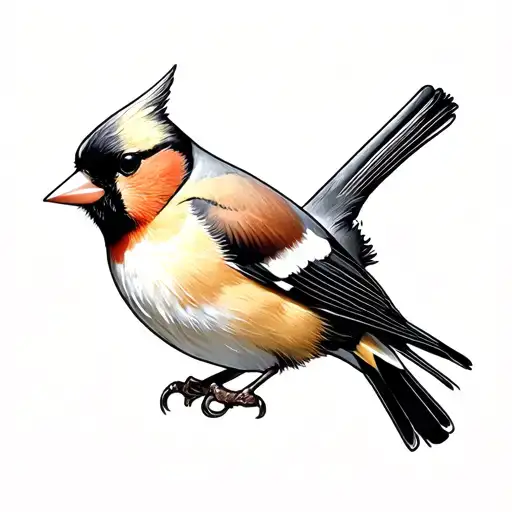 Goldfinch tattoo design idea
