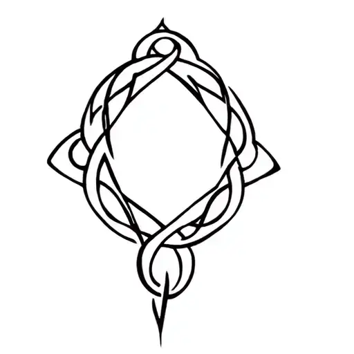 Celtic Father Daughter Knot tattoo design idea