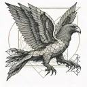 story of icarus falling from the sky tattoo design idea