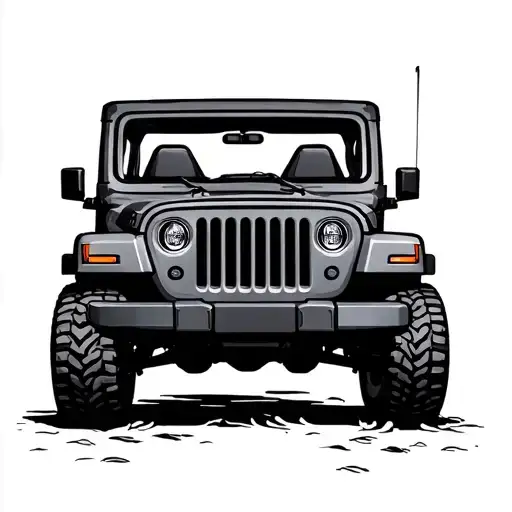 jeep tattoo design idea