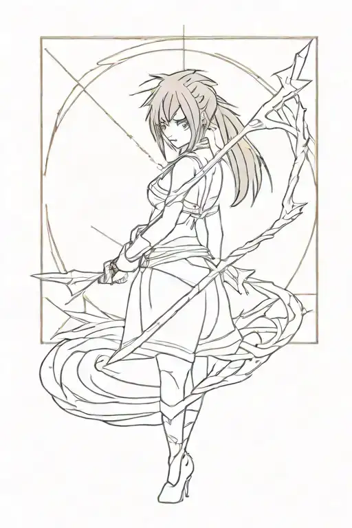 Erza scarlet bark The second moon tattoo design idea