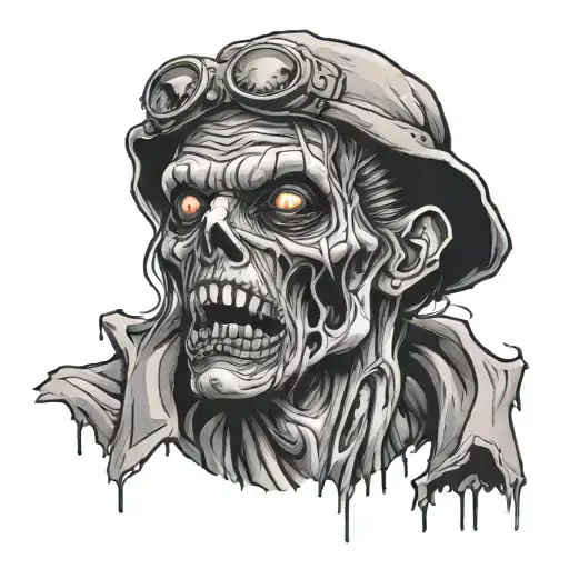 Zombie tattoo design idea