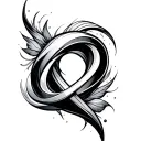 444 Infinity tattoo design idea