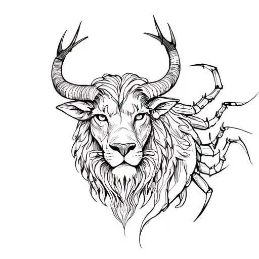 Leo,Taurus, scorpio tattoo design idea