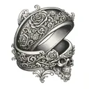 Mens Wedding Ring tattoo design idea
