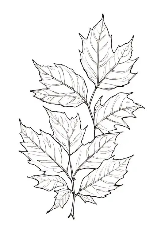 autumn  Leaves tattoo design idea
