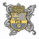 FC Barcelona logo tattoo design idea