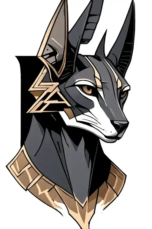 Anubis tattoo design idea