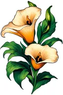 Calla Lilies tattoo design idea