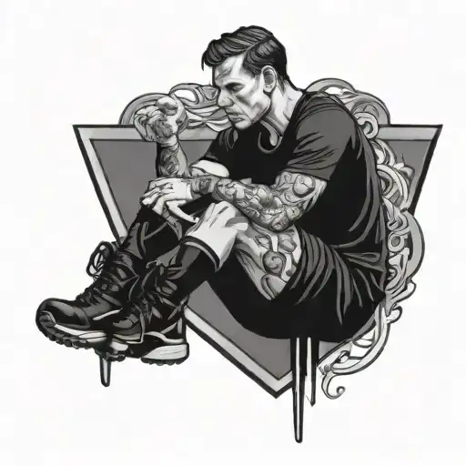 Tattoo A tattoo that expresses my personality, I love kissing feet, women, submission, and I am a goalkeeper and a CrossFit player. tattoo design idea