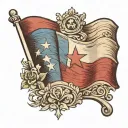 texas flag tattoo design idea