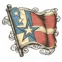 texas flag tattoo design idea