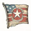 texas flag tattoo design idea