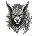 ronin viking wolf tattoo design idea